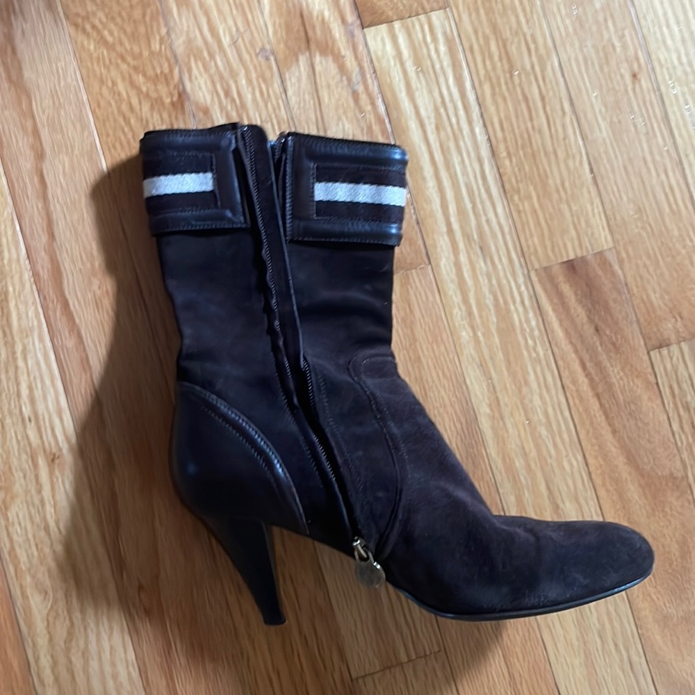 Bally brown leather boots